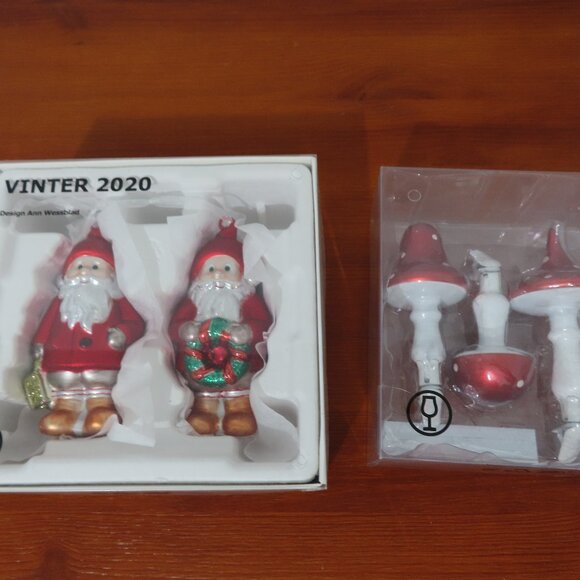 IKEA Vinter 2020 Gnome & Mushroom Christmas Ornaments - Picture 2 of 16